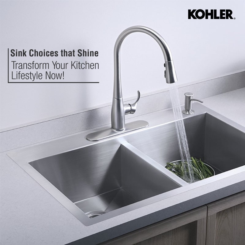 Double Bowl Kitchen Sink - Kohler