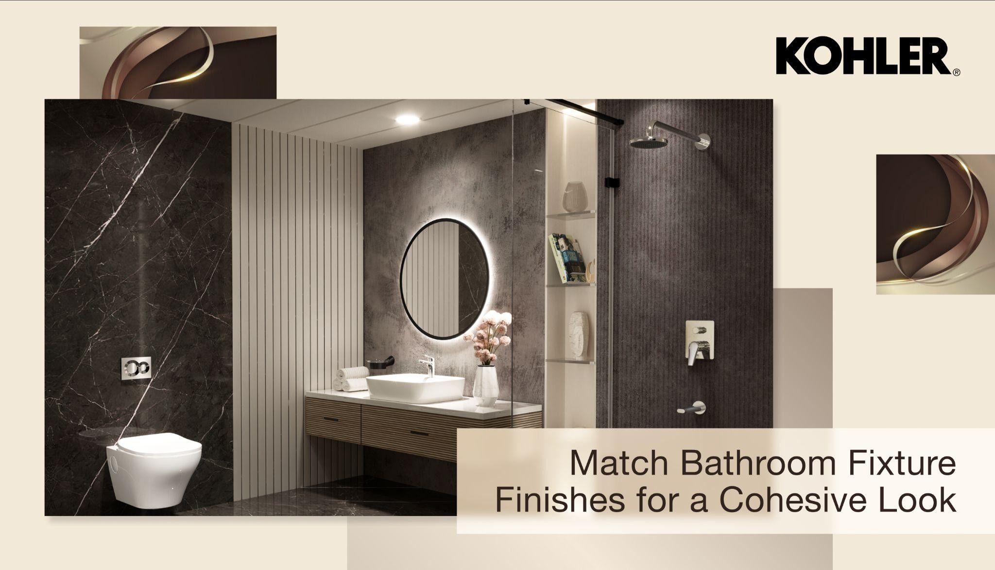 Match Bathroom Fixture Finishes for a Cohesive Look