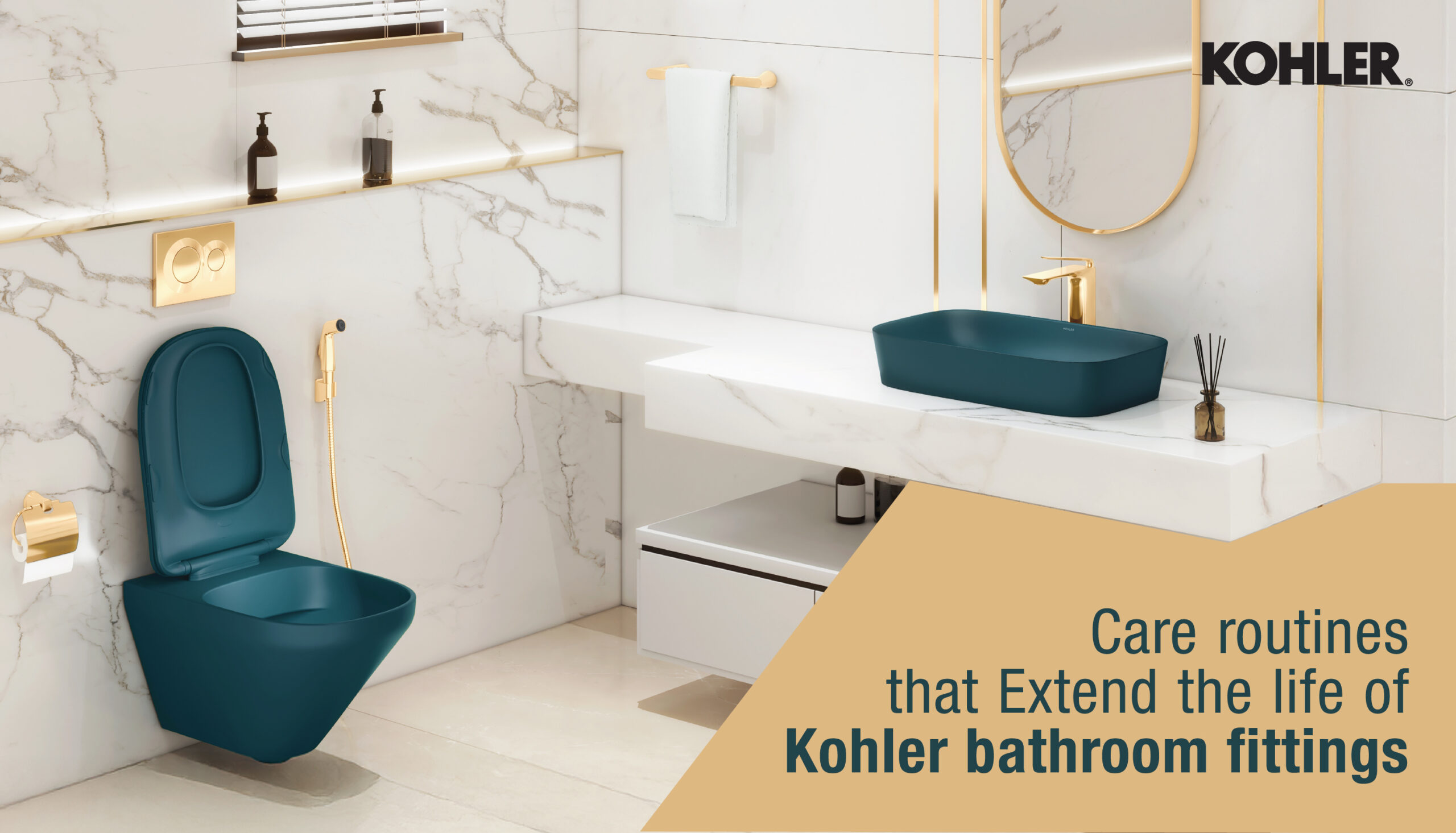 Care Routines That Extend the Life of Kohler Bathroom Fittings