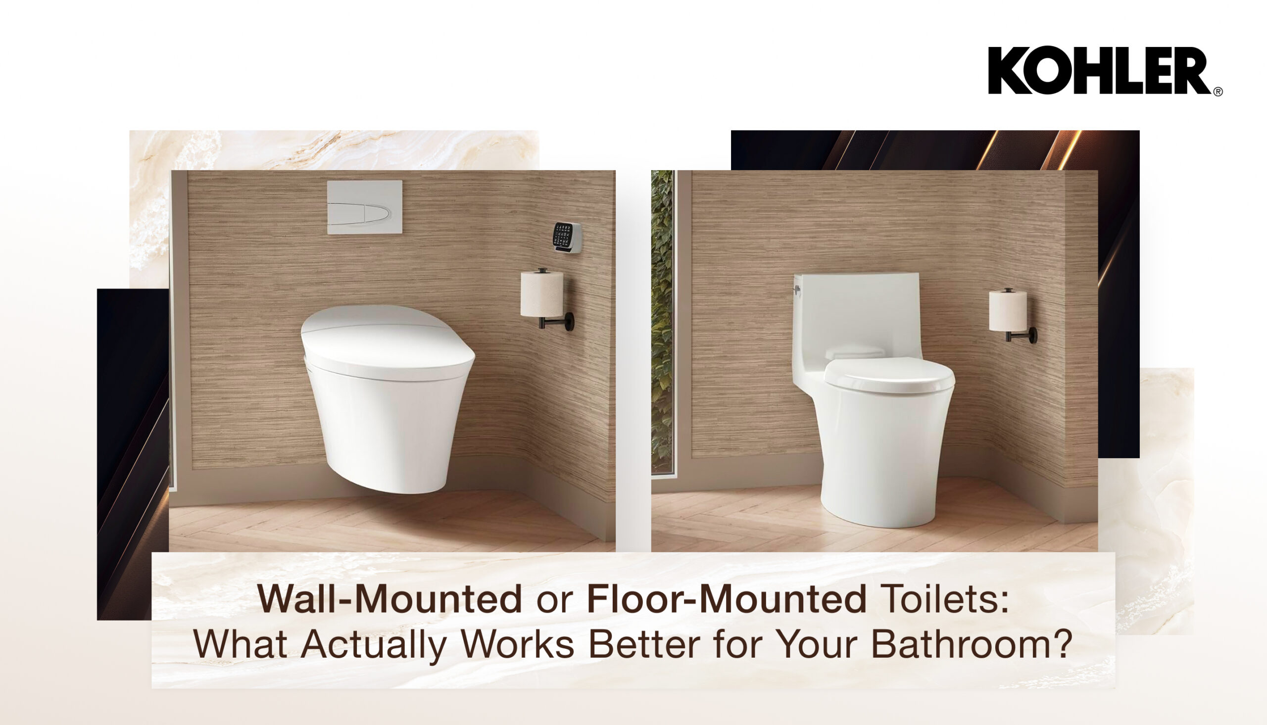 Wall-Mounted or Floor-Mounted Toilets: What Actually Works Better for Your Bathroom?