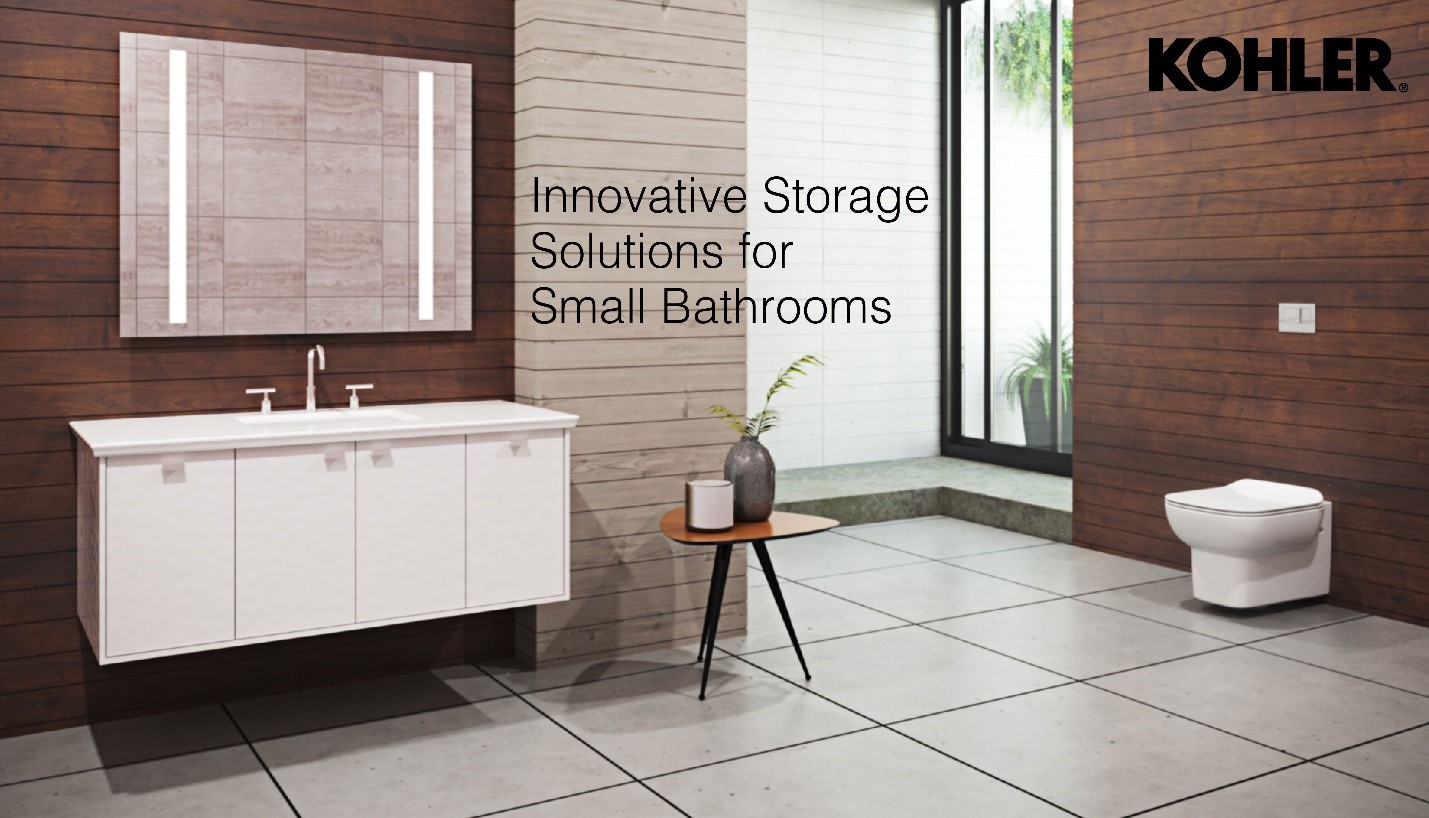 Kohler Storage Solutions for Small Bathrooms